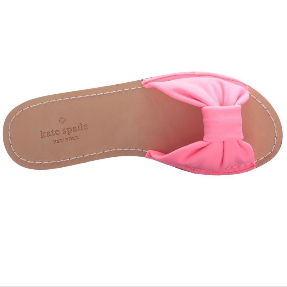 NWT KATE SPADE INDI FABRIC SLIDE